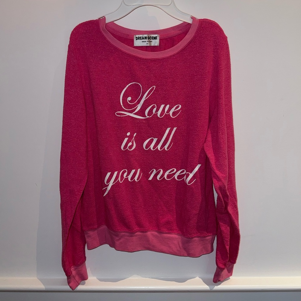 Pink Crew Neck Sweater